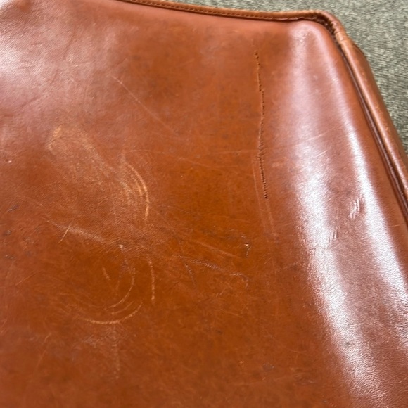 Genuine Leather Messenger Briefcase Crossbody Laptop Shoulder Strap Bag Vintage - Picture 10 of 16